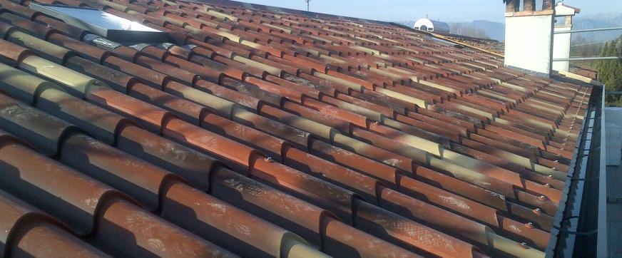 Copertura realizzata con isocoppo antichizzato