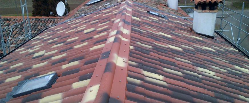 Copertura realizzata con isocoppo antichizzato